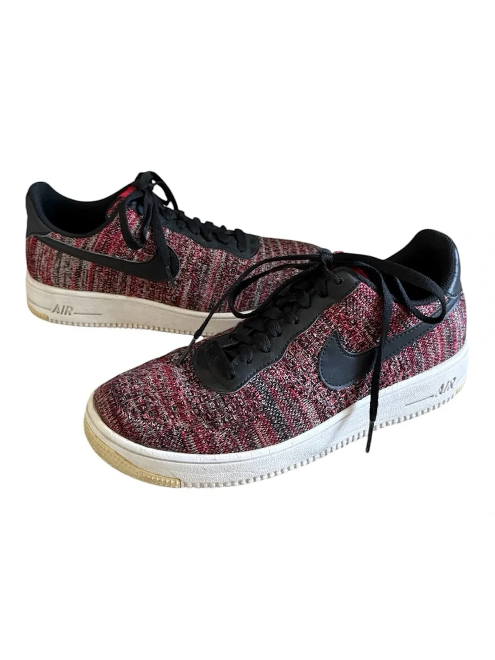 Nike Air Force 1 Flyknit 2.0 University Red Black